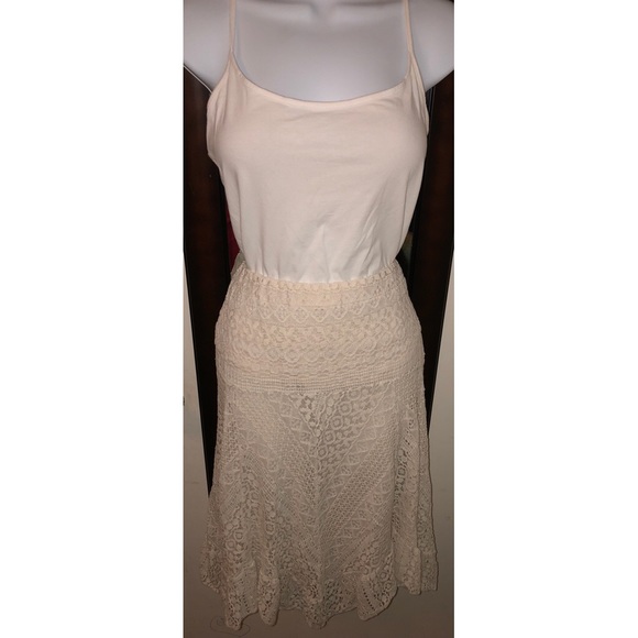 Midi Skirt Ivory Lace J. Dee ✨ - Picture 1 of 5